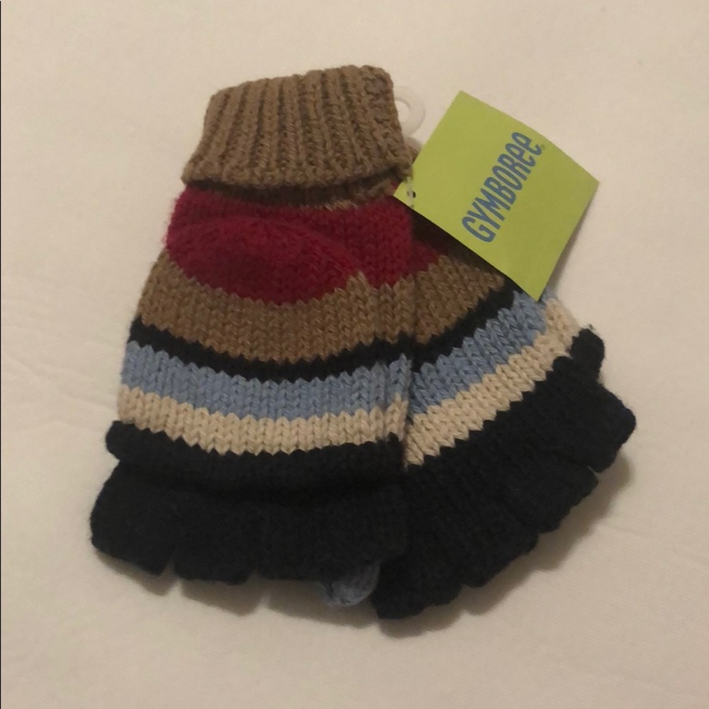 Gymboree striped gloves and mittens
